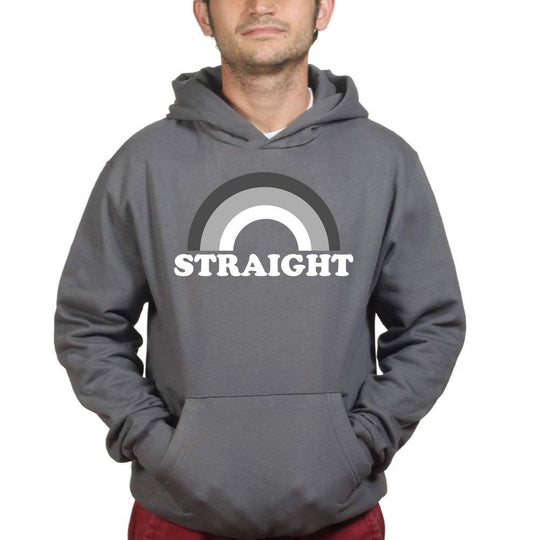 Straight LGBT Q Gay Pride Lesbian Rainbow Hoodie Hoody