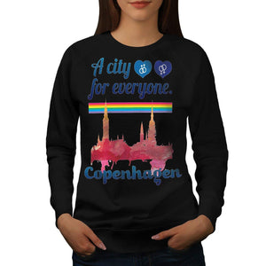 Wellcoda Pride Gay Copenhagen Women S-2XL Sweatshirt