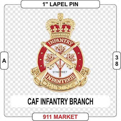 CAF Infantry Badge Lapel Pin Canadian Armed Forces Army 1" mini badge - A 38
