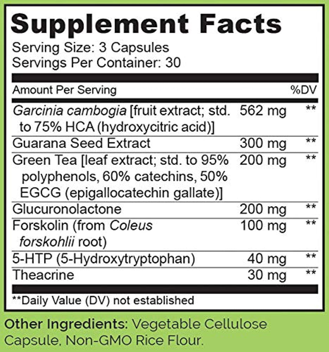 NATURELO Garcinia+ - with Garcinia Cambogia, Green Tea, Guarana, Forskolin, 5-HTP, Green Coffee Bean, Raspberry Ketones, White Kidney Bean Extract - Appetite Suppressant for Safe Weight Loss - 90 Capsules