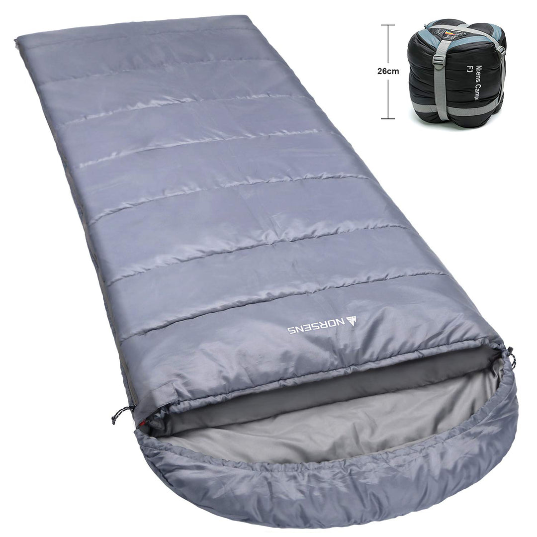 Norsens Lightweight Sleeping Bag - Ultralight Compact Portable Waterproof Sleeping Bags for Adults with Compression Sack - Great for Backpacking Camping Hiking & Outdoor Activities, XL