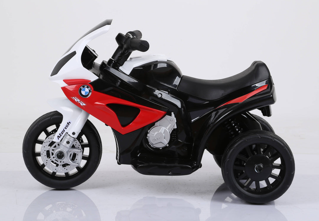 Brand New Licensed BMW S1000 RR Three Wheel Motorcycle Child Ride On Toy with Leather Seat, Music, Lights