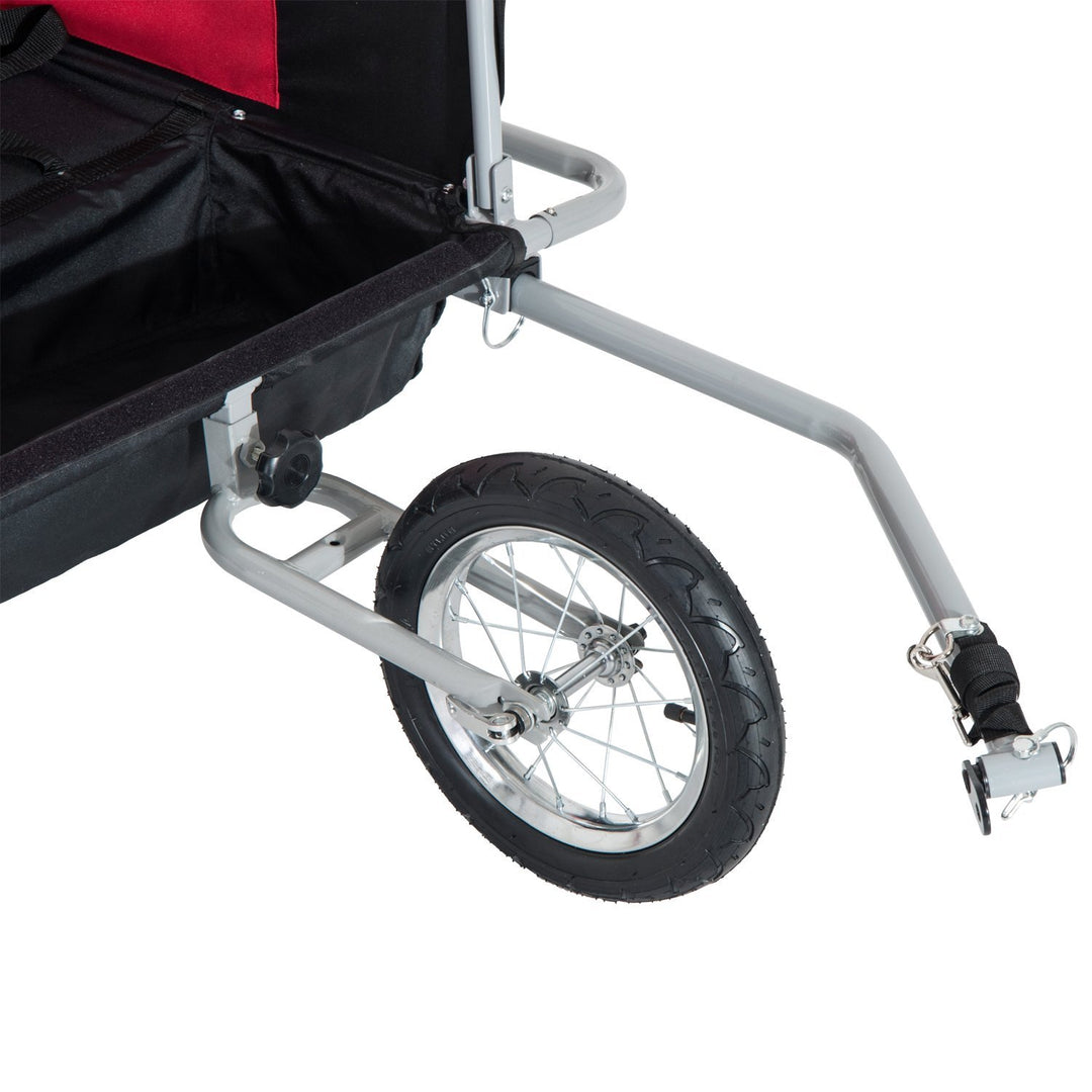 Double Baby Bike Trailer Stroller Jogger