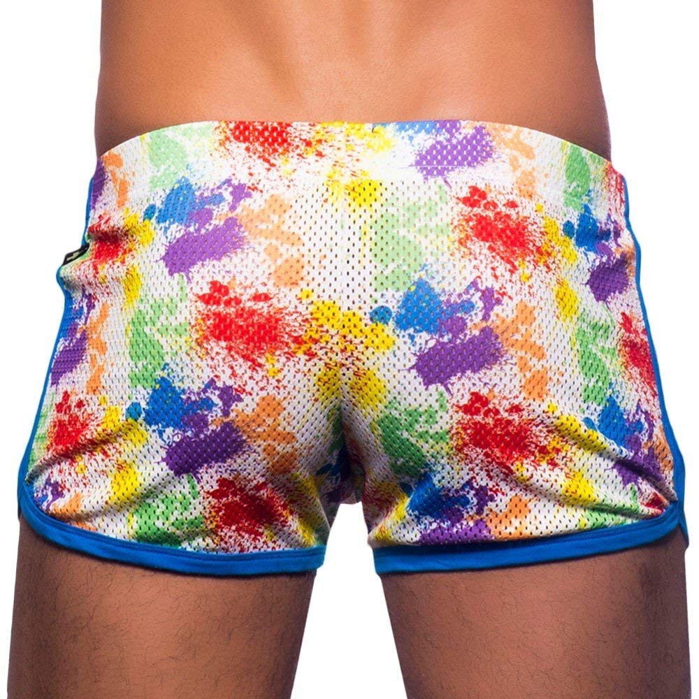 Pride Splash Mesh Jogger Shorts