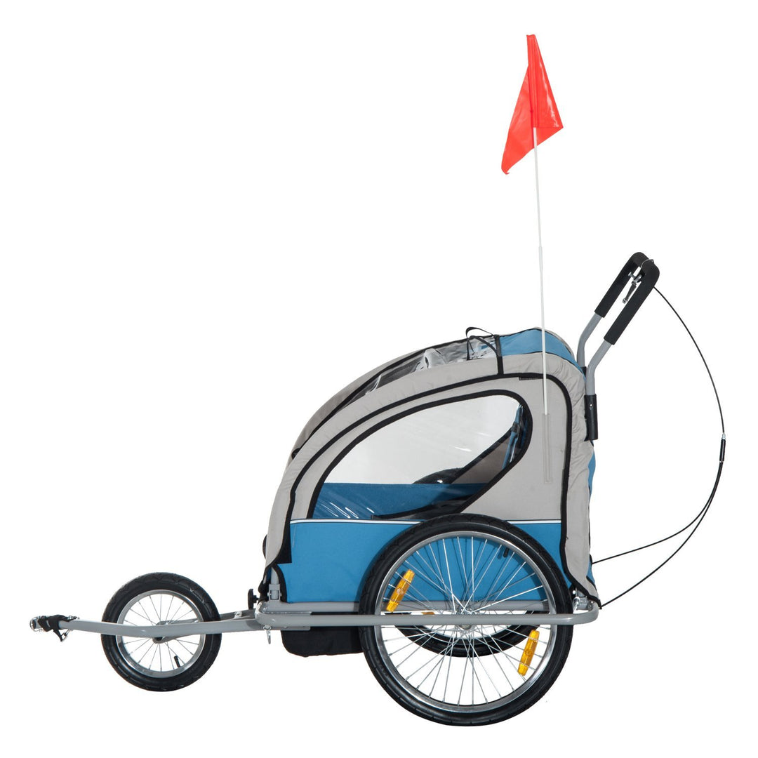 Double Baby Bike Trailer Stroller Jogger