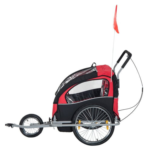 Double Baby Bike Trailer Stroller Jogger