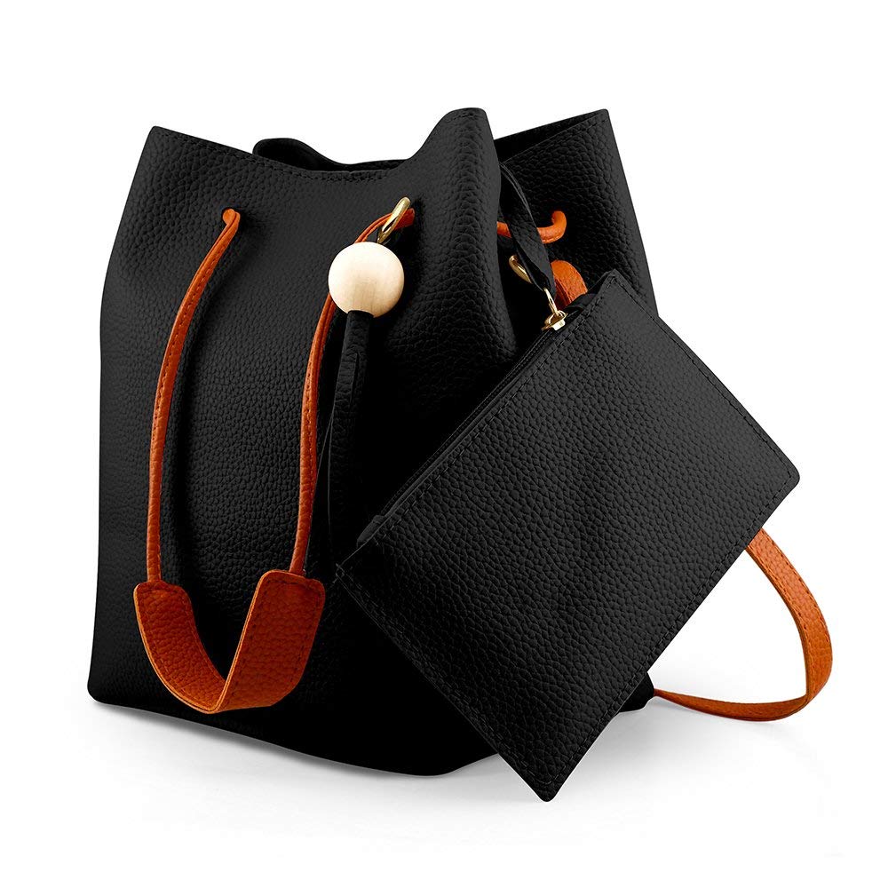 Oct17 Fashion Tassel buckets Tote Handbag, Women Messenger Hobos Shoulder Bags, Crossbody Satchel Bag