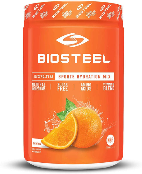 Biosteel High Performance Sports Drink Powder, Naturally Sweetened with Stevia, Orange, 140 Gram