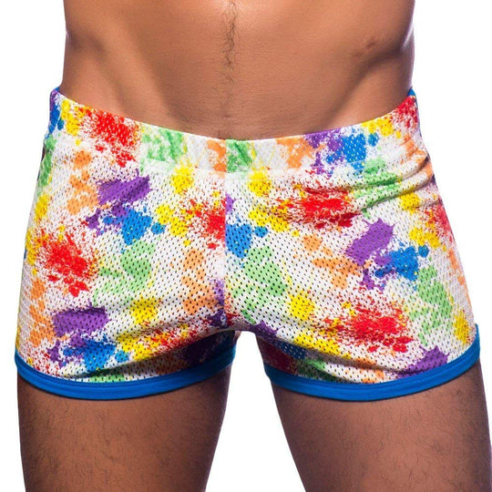 Pride Splash Mesh Jogger Shorts