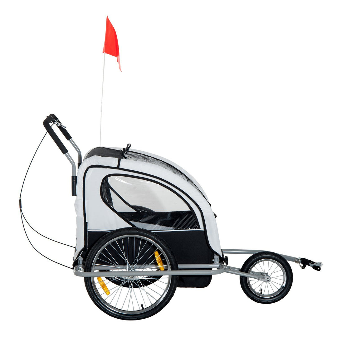 Double Baby Bike Trailer Stroller Jogger