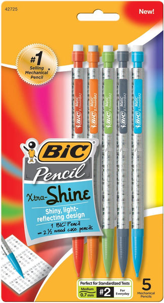 BIC Xtra-Strong Mechanical Pencil, Colorful Barrel, Thick Point (0.9mm), 48-Count