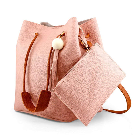 Oct17 Fashion Tassel buckets Tote Handbag, Women Messenger Hobos Shoulder Bags, Crossbody Satchel Bag