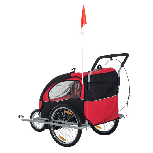 Double Baby Bike Trailer Stroller Jogger