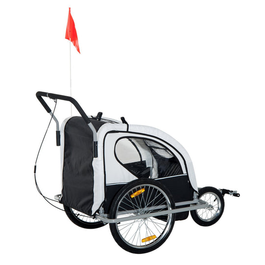 Double Baby Bike Trailer Stroller Jogger