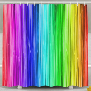 Beautiful Rainbow Antibacterial Odorless Waterproof Shower Curtain