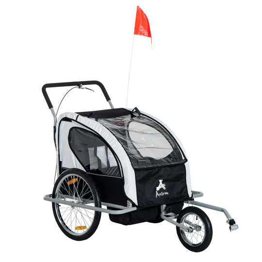 Double Baby Bike Trailer Stroller Jogger