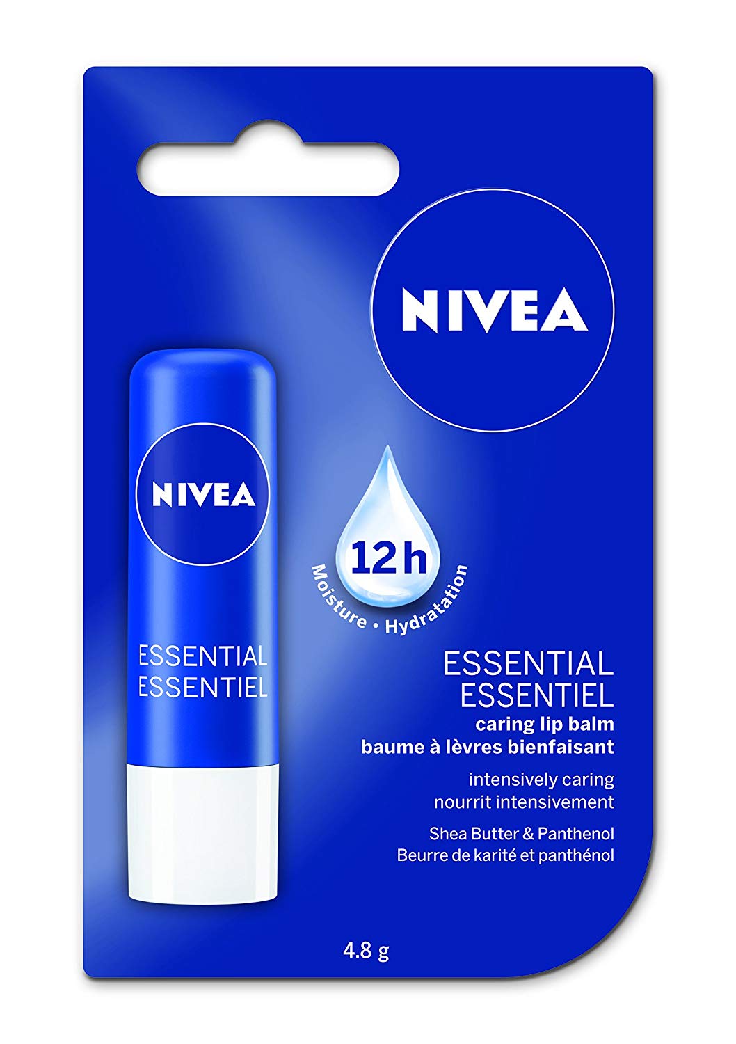 NIVEA Hydro Care Lip Balm Sticks, Duo Pack, 2 x 4.8g