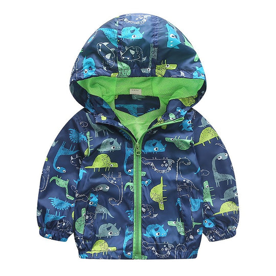 Cute Dinosaur Spring Children Coat Autumn Kids Jacket Boys Outerwear Coats Active Boy Windbreaker Baby Clothes Clothing