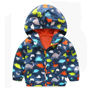 Cute Dinosaur Spring Children Coat Autumn Kids Jacket Boys Outerwear Coats Active Boy Windbreaker Baby Clothes Clothing