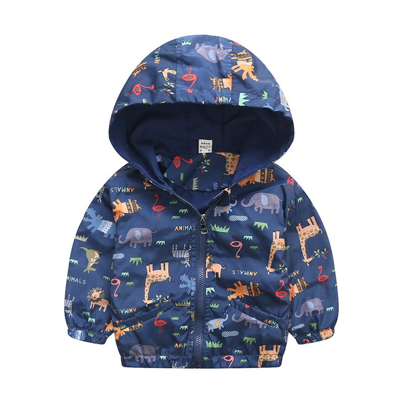 Cute Dinosaur Spring Children Coat Autumn Kids Jacket Boys Outerwear Coats Active Boy Windbreaker Baby Clothes Clothing