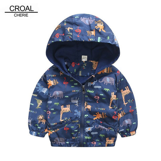 Cute Dinosaur Spring Children Coat Autumn Kids Jacket Boys Outerwear Coats Active Boy Windbreaker Baby Clothes Clothing