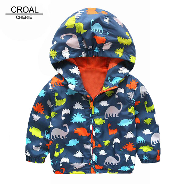 Cute Dinosaur Spring Children Coat Autumn Kids Jacket Boys Outerwear Coats Active Boy Windbreaker Baby Clothes Clothing