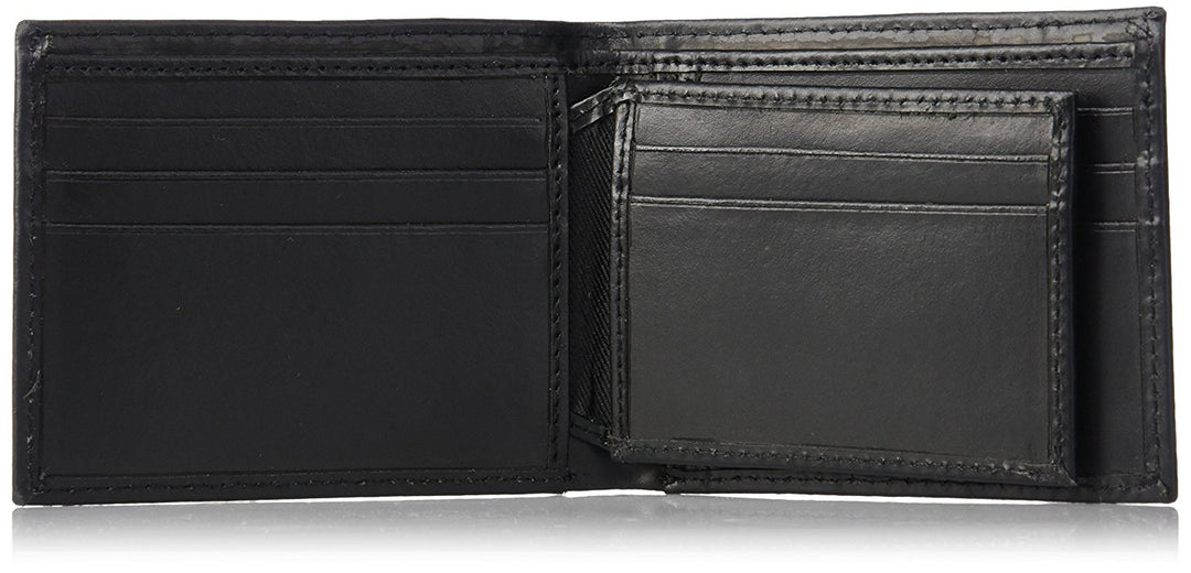 Calvin Klein mens Rfid Blocking Leather Bookfold Wallet With Key Fob