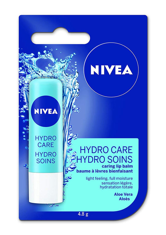 NIVEA Hydro Care Lip Balm Sticks, Duo Pack, 2 x 4.8g