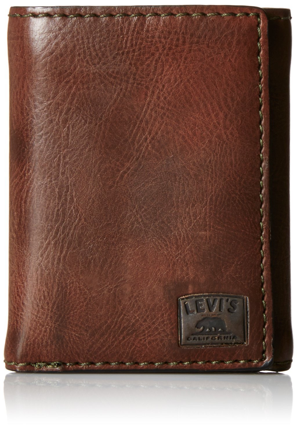 Levi's Men's Trifold Wallet with Stitch Detail