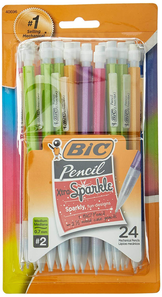 BIC Xtra-Strong Mechanical Pencil, Colorful Barrel, Thick Point (0.9mm), 48-Count