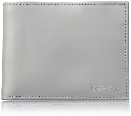 Calvin Klein mens Rfid Blocking Leather Bookfold Wallet With Key Fob