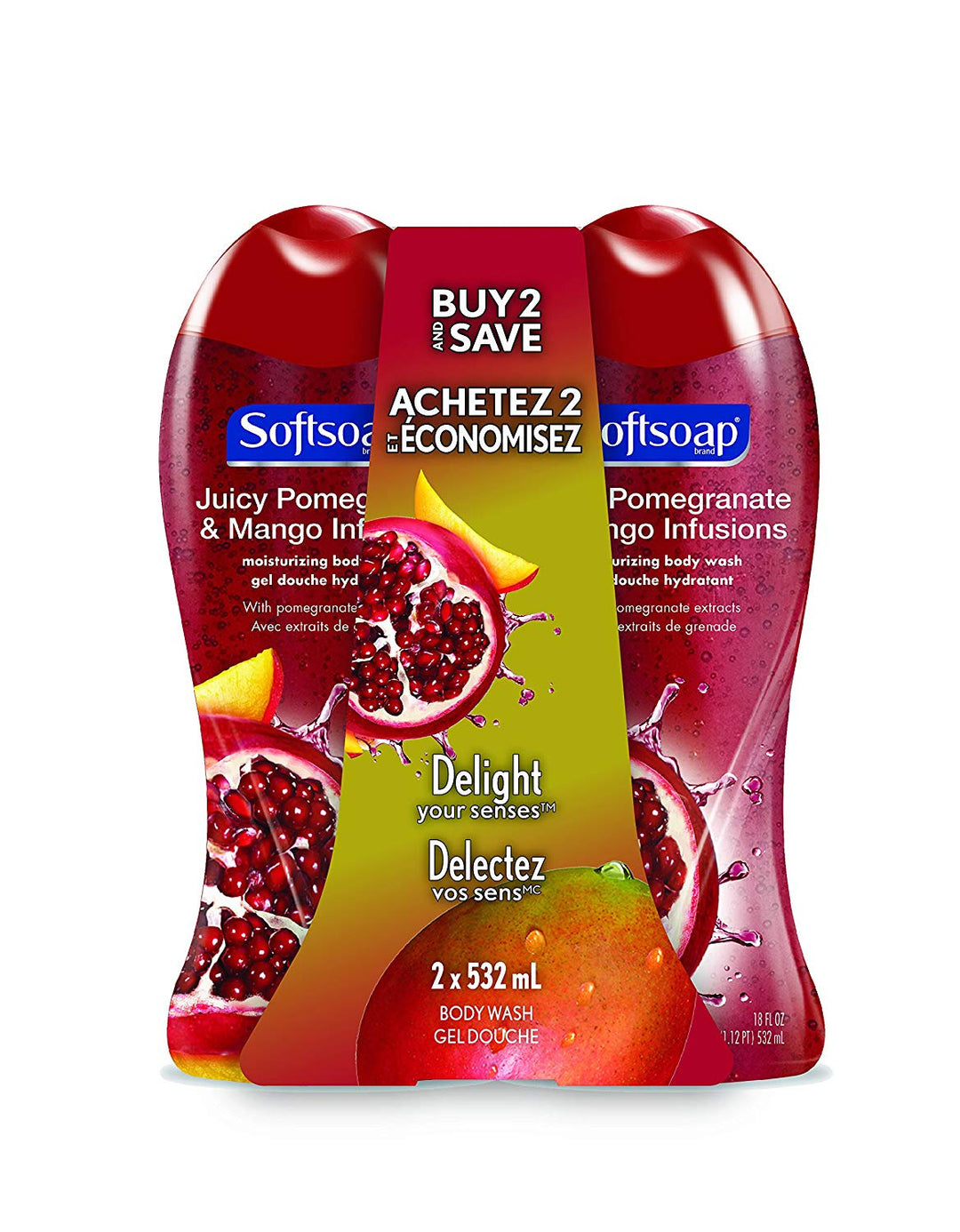 Softsoap Moisturizing Body Wash, Blooming Jasmine & Plum, 532 mL