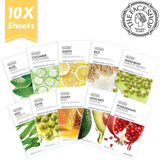 The Face Shop Real Nature Facial Mask Sheet (15 Count)