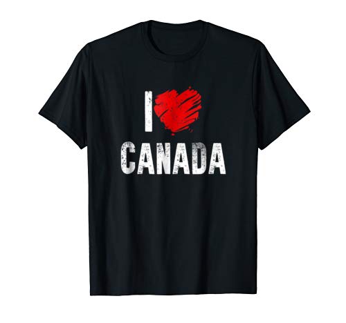 I Love Canada Country: Canadian Pride Patriotic Gift T-Shirt
