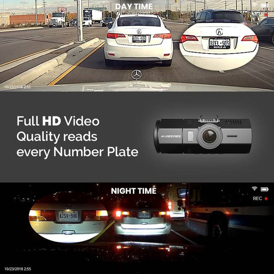 M-DEZIRES M300 DUAL LENS 1440P HD DASH CAMERA