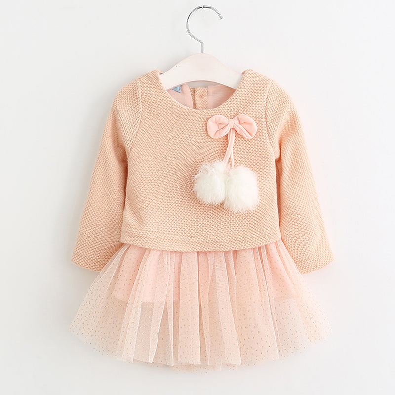 Bear Leader Baby Girls Dress 2018 New Spring Long-Sleeve Princess Dress Kids Clothes Children Bow Dresses For 6-24M Princess