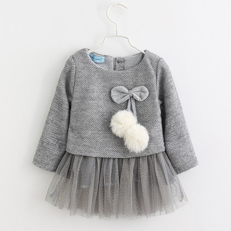 Bear Leader Baby Girls Dress 2018 New Spring Long-Sleeve Princess Dress Kids Clothes Children Bow Dresses For 6-24M Princess