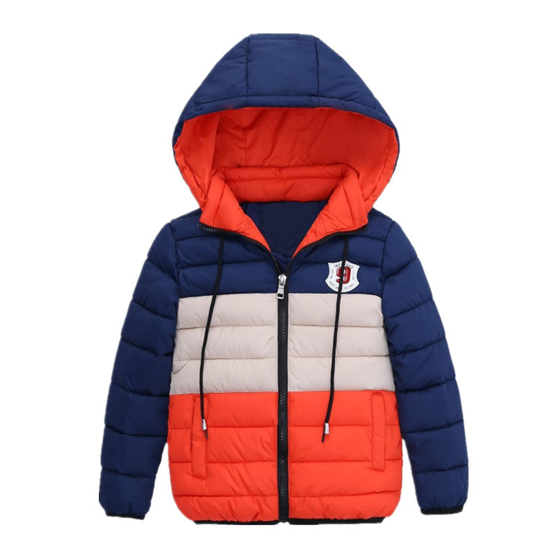 Boys Blue winter coats & Jacket kids Zipper jackets Boys thick Winter jacket high quality Boy Winter Coat kids clothes