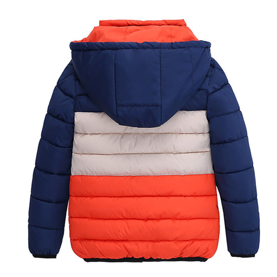 Boys Blue winter coats & Jacket kids Zipper jackets Boys thick Winter jacket high quality Boy Winter Coat kids clothes