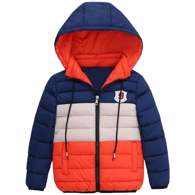 Boys Blue winter coats & Jacket kids Zipper jackets Boys thick Winter jacket high quality Boy Winter Coat kids clothes