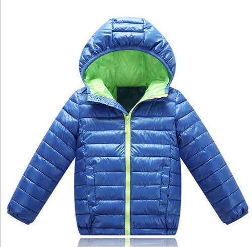 Boys Blue winter coats & Jacket kids Zipper jackets Boys thick Winter jacket high quality Boy Winter Coat kids clothes