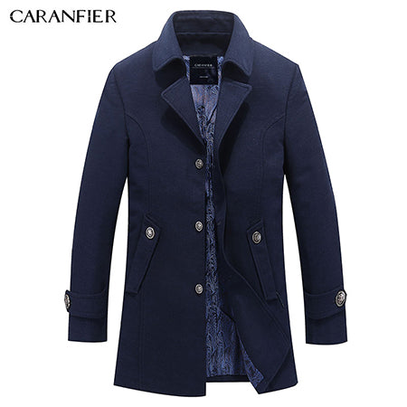 Men Coat Top Wool Jackets High Quality Male Woolen Coats Long Edition Casual Jackets coat winter Warm Overcoats