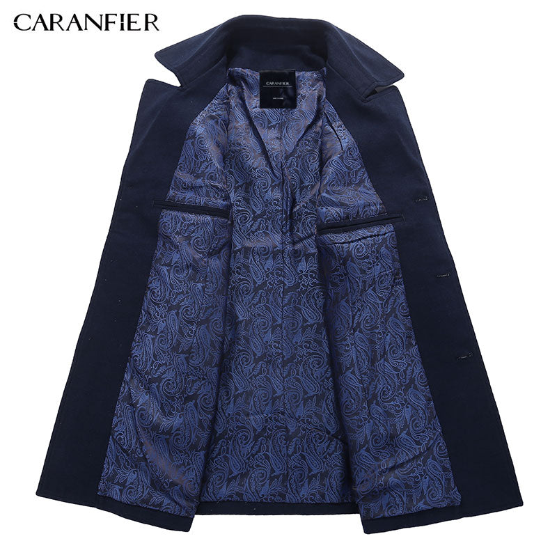 Men Coat Top Wool Jackets High Quality Male Woolen Coats Long Edition Casual Jackets coat winter Warm Overcoats