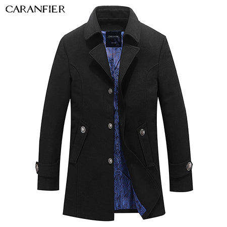Men Coat Top Wool Jackets High Quality Male Woolen Coats Long Edition Casual Jackets coat winter Warm Overcoats
