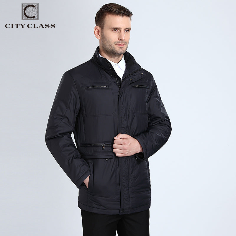 New Mens Autumn Jackets And Coats Classic Casual Long Stand Collar Jacket Free Shipment Black Blue Autumn Top