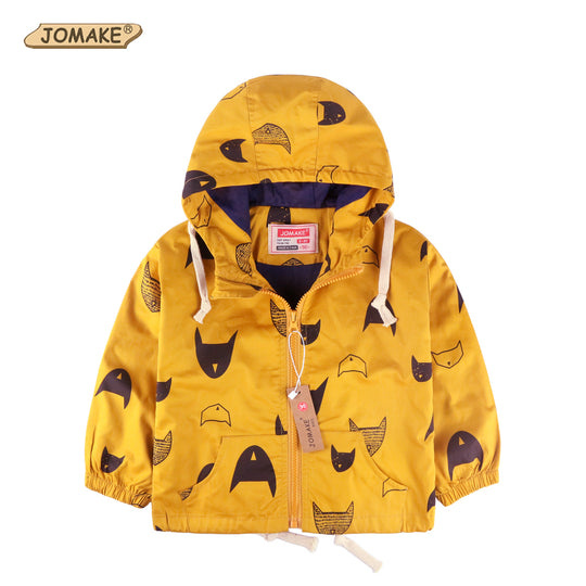 Cartoon Pattern Baby Boy Jacket Autumn New Fashion Brand Kids Outerwear & Coats Boys Clothes Children Windbreaker Kids Jackets