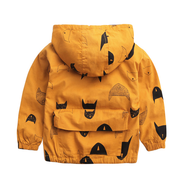 Cartoon Pattern Baby Boy Jacket Autumn New Fashion Brand Kids Outerwear & Coats Boys Clothes Children Windbreaker Kids Jackets