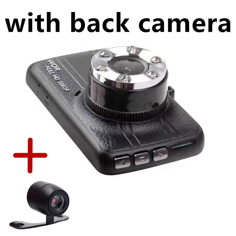 Dual Car Camera DVR 1080P Car Recorder 3 inch 150 Degree 6 Led Dashcam Two lens Dash Cam Dvrs Night Vision Auto Video Dashcam