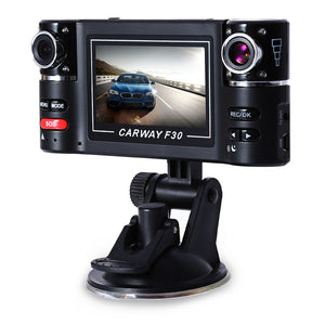 Dual Lens Car Camera Recorder Wide View 180 Degree Auto Car Camera DVR Driving Recorder Car Rear View Camera Dashcam For Car