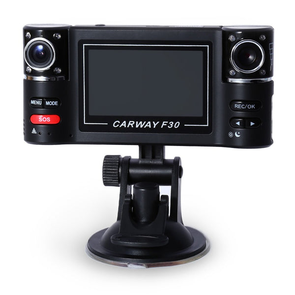 Dual Lens Car Camera Recorder Wide View 180 Degree Auto Car Camera DVR Driving Recorder Car Rear View Camera Dashcam For Car